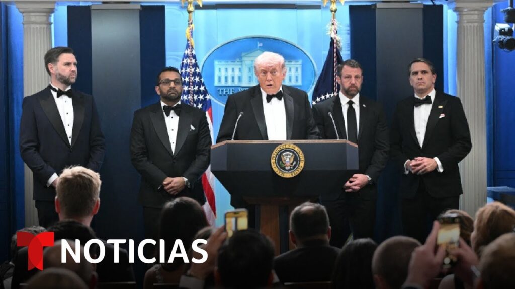 Escuche toda la declaración de Trump tras el tiroteo cerca de él en la capital | Noticias Telemundo