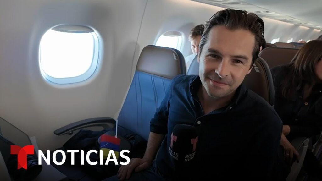 Noticias Telemundo viaja en el primer vuelo comercial entre Miami y Caracas en siete años