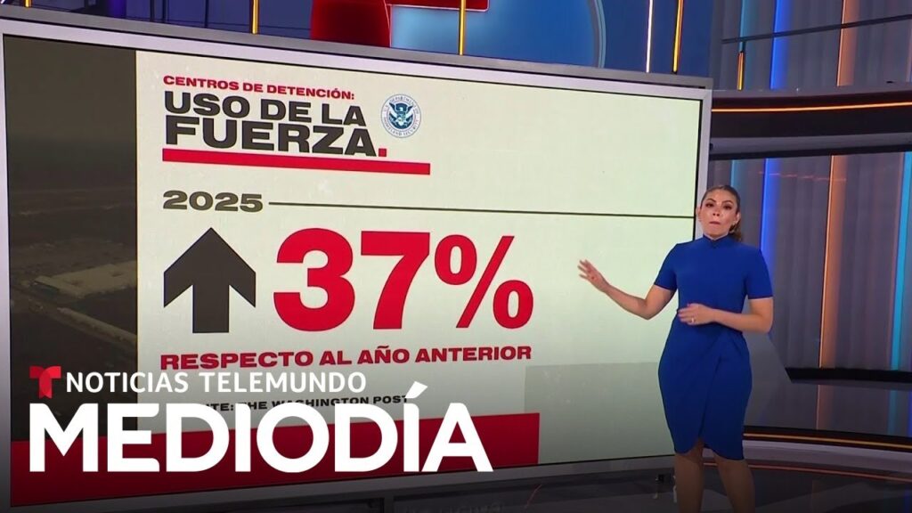 En 2025 en los centros de detención de ICE se usó la fuerza un 37% más | Noticias Telemundo