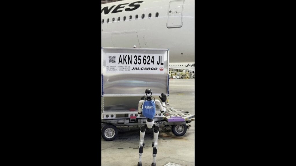 Robot trabaja en aeropuerto
