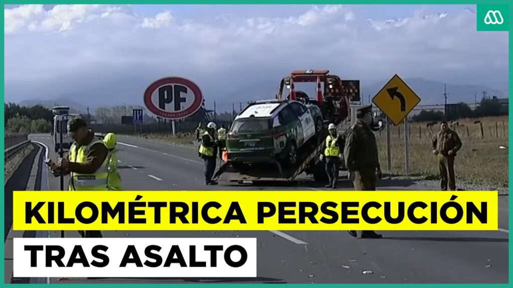 Kilométrica persecución tras asalto en carretera
