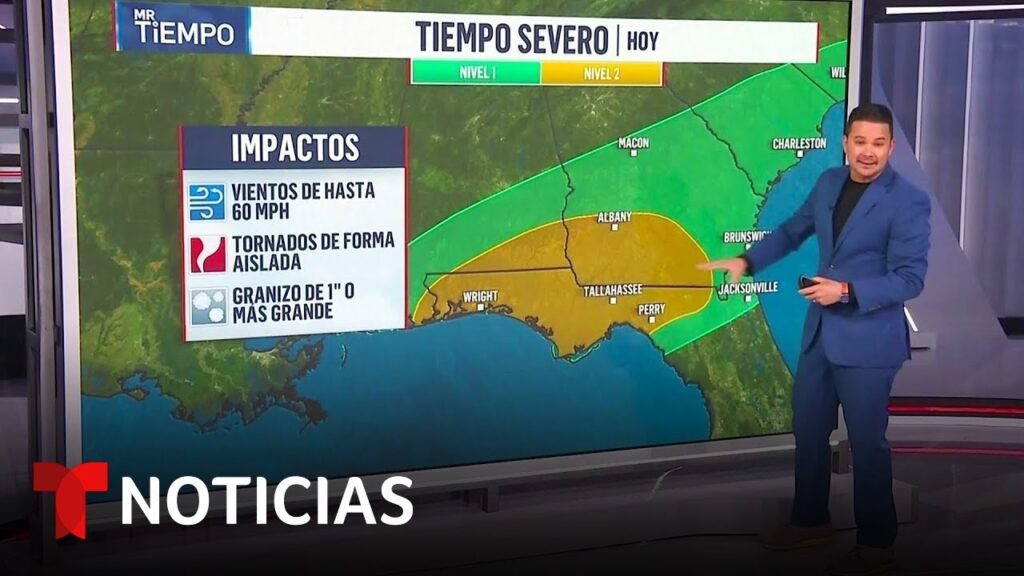 El Sureste seguirá siendo azotado por tiempo severo que puede incluir tornados | Noticias Telemundo