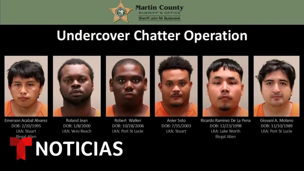 Arrestan a seis hombres que chateaban indebidamente con niñas en Florida | Noticias Telemundo