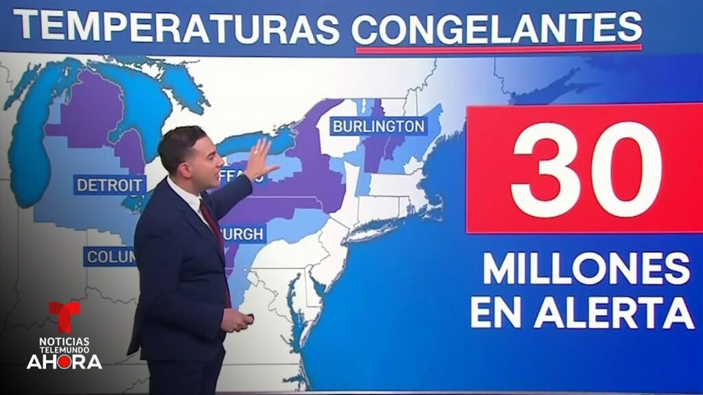 Hay 30 millones de personas bajo alerta de temperaturas heladas en el noreste | Noticias Telemundo