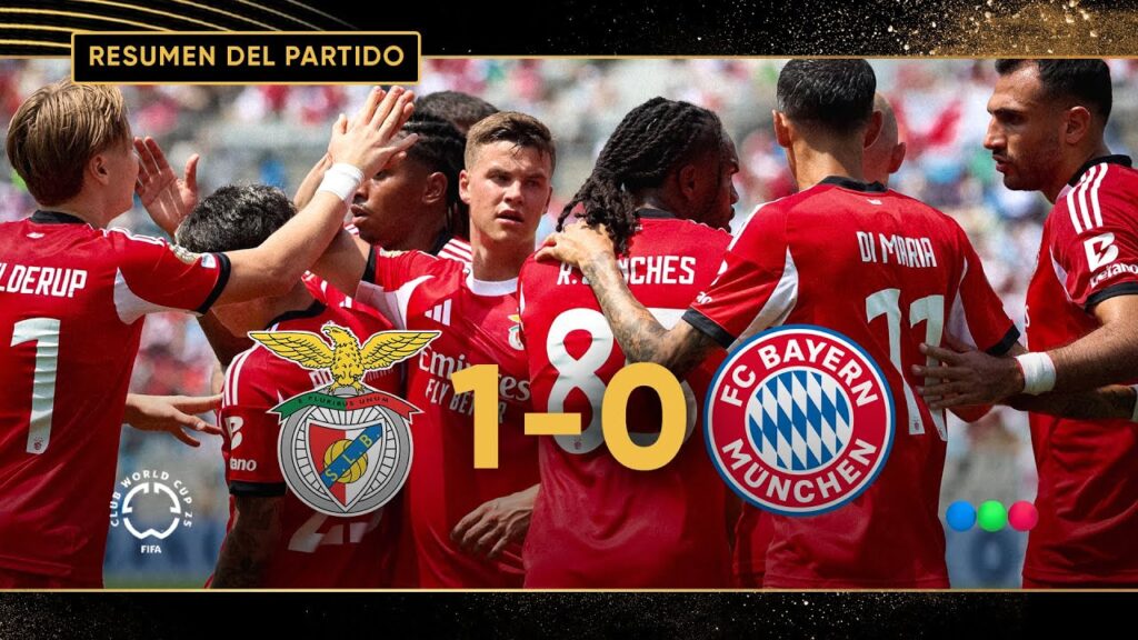 DI MARÍA Y OTAMENDI EN OCTAVOS – Benfica 1 Bayern Múnich 0 – Resumen – Mundial de Clubes 2025