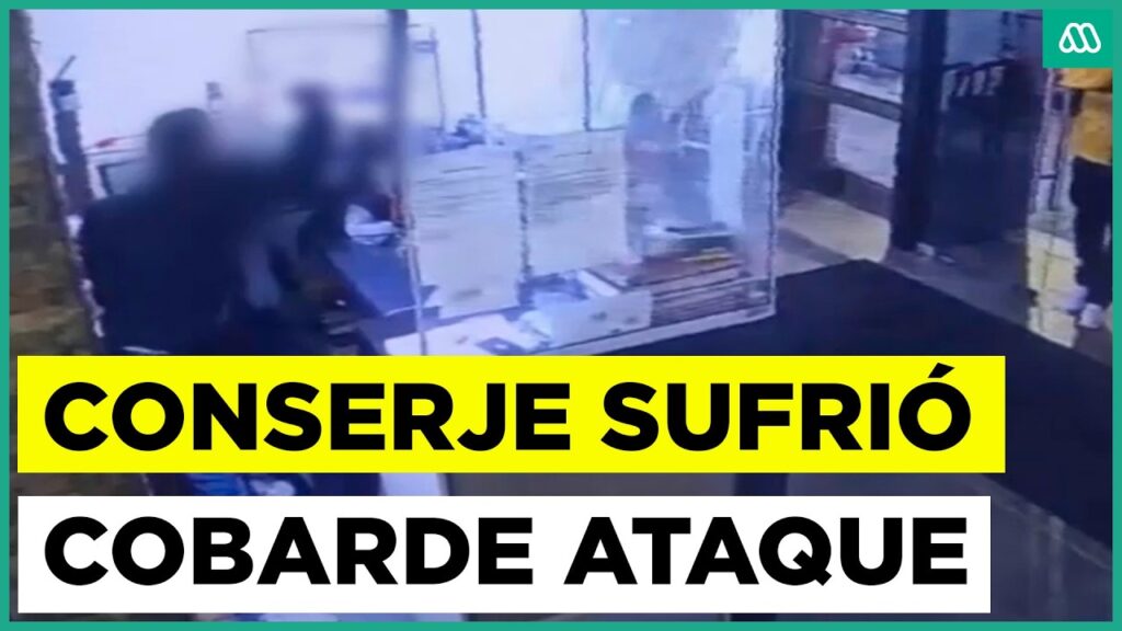 Video muestra brutal ataque con cuchillo a conserje de 62 años en edificio de Santiago