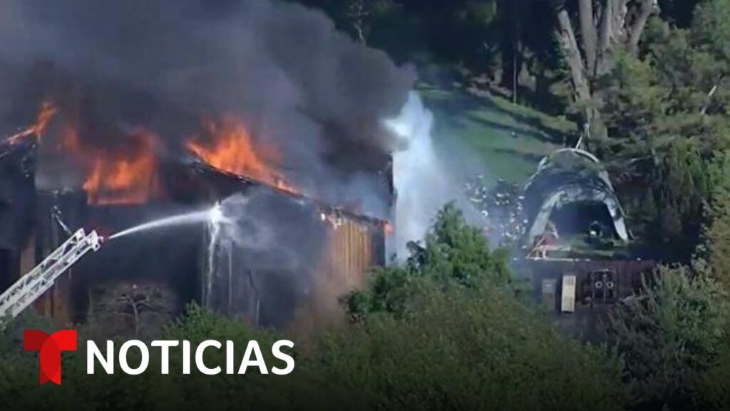 Incendio de gran magnitud afecta un vecindario residencial en Nueva Jersey