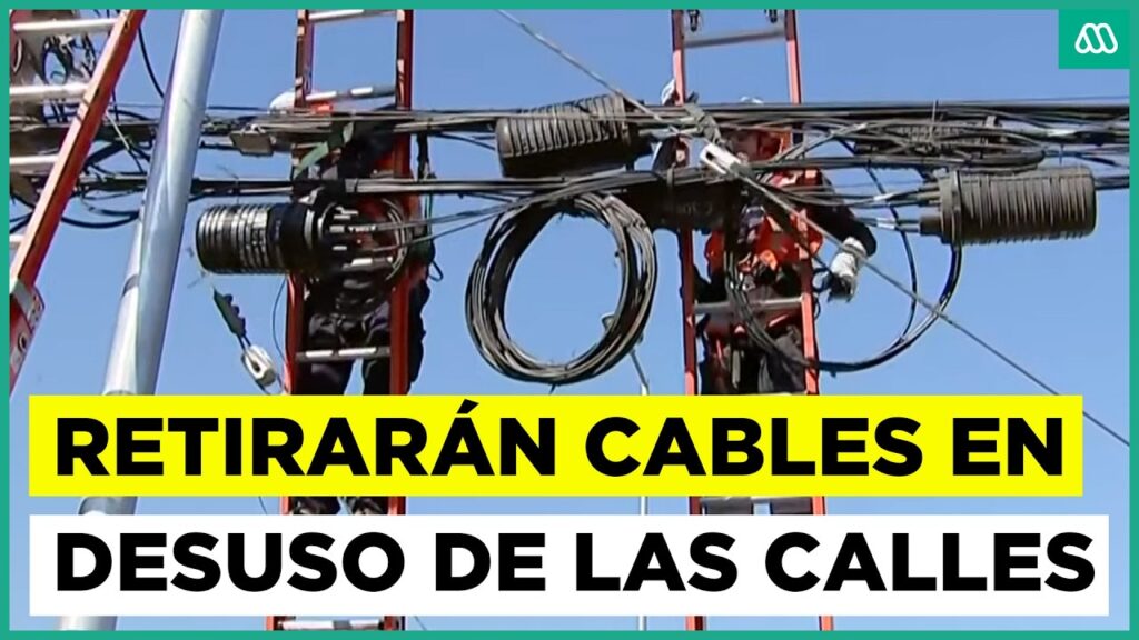 Comenzó plan de retiro de basura aérea: Quitarán los cables en desuso