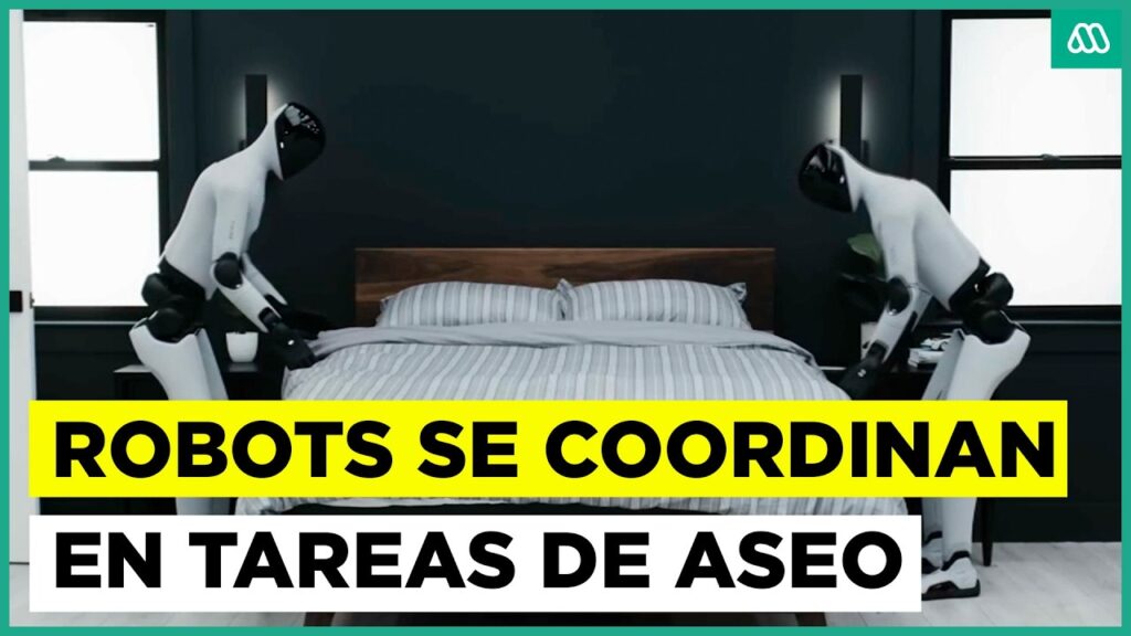 ¡Hasta hacen la cama juntos!: Robots se coordinan para hacer aseo
