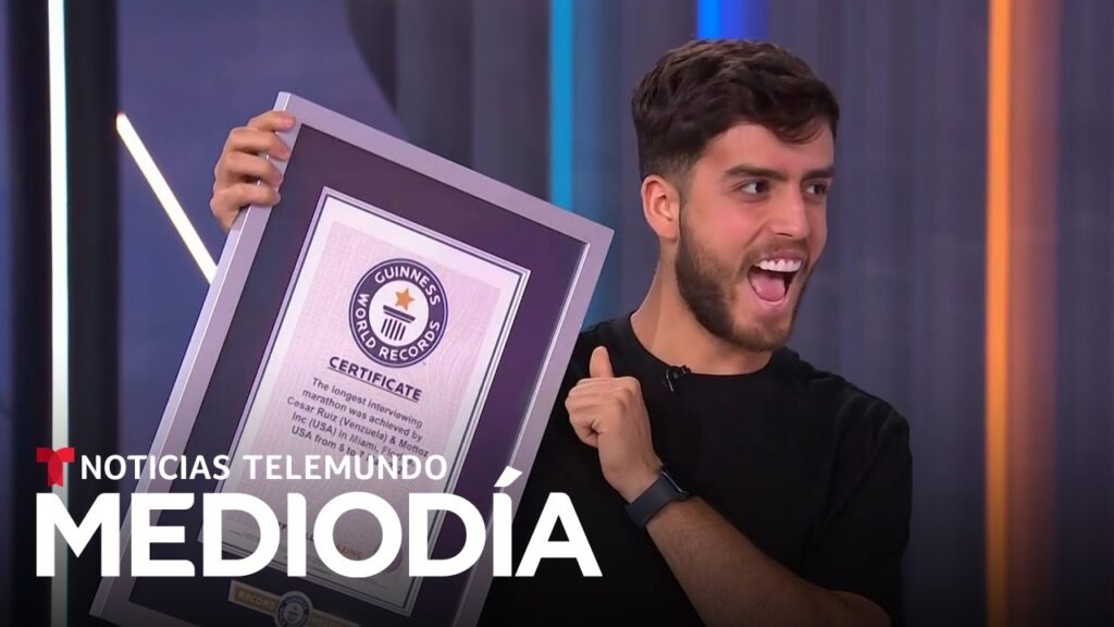 Hablamos con venezolano que impuso récord de 55 horas continuas de entrevistas | Noticias Telemundo