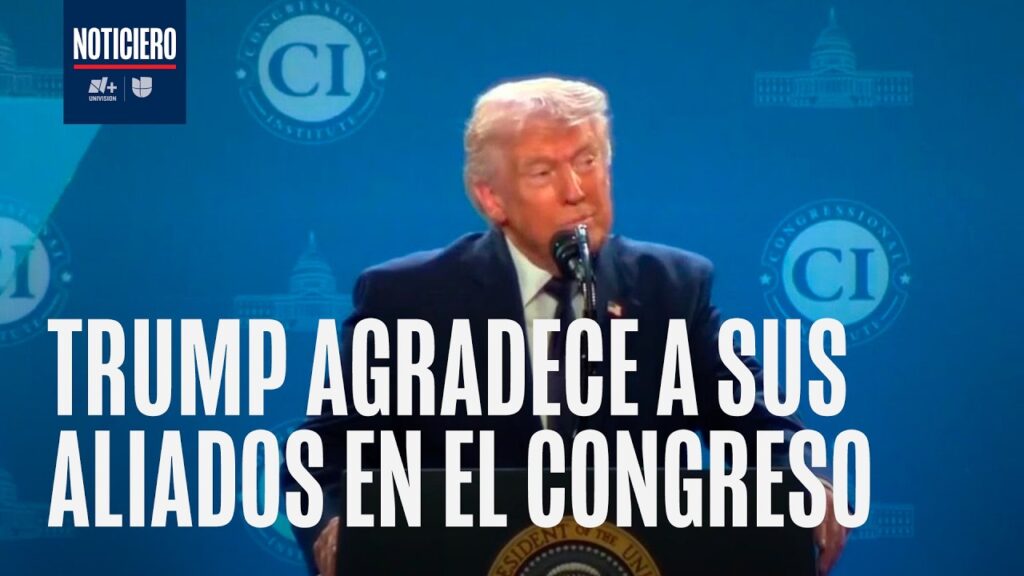 Trump se dirige a líderes republicanos en Miami; arremete contra demócratas