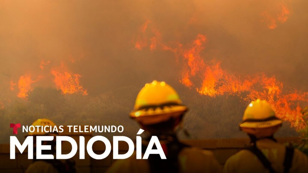 Cientos de bomberos lo combaten y solo un 5% del incendio Sandy está contenido | Noticias Telemundo