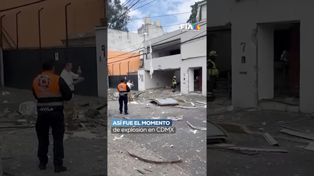 Captan momento exacto de la explosión por gas en vivienda de Álvaro Obregón, CDMX