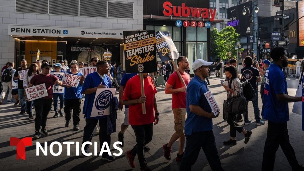Trabajadores ferroviarios de Long Island exigen mejor sueldo | Noticias Telemundo