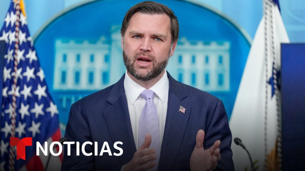 JD Vance encabeza la rueda de prensa de la Casa Blanca