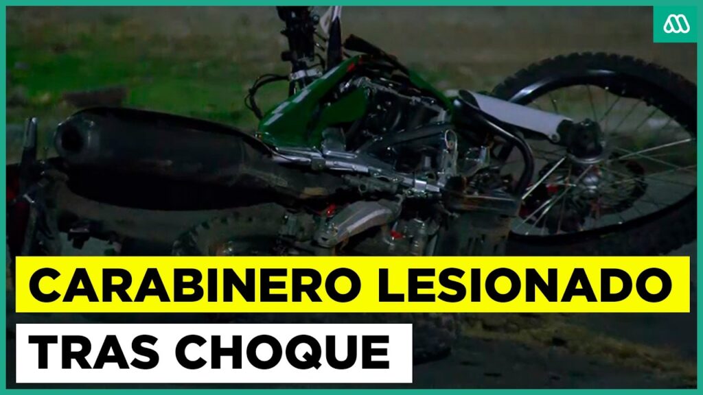 Accidente de tránsito en La Granja deja funcionario de Carabineros lesionado