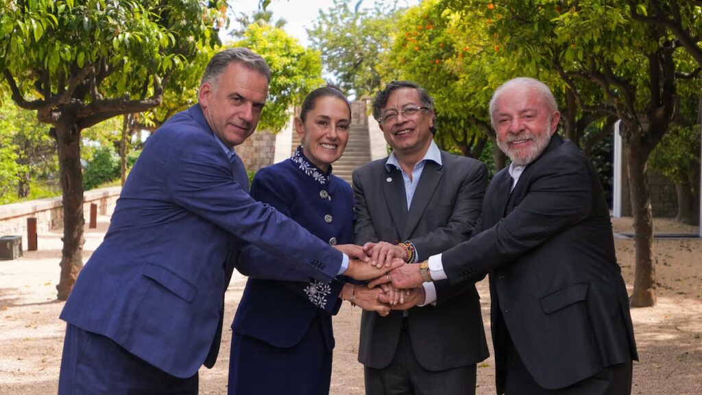 Los presidentes Lula y Sheinbaum reafirman juntos su defensa de la no injerencia en plena presión de Trump en Colombia y Cuba