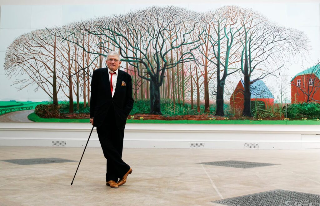 David Hockney: un funeral privado con solo dos asistentes para despedir al gran maestro de la pintura